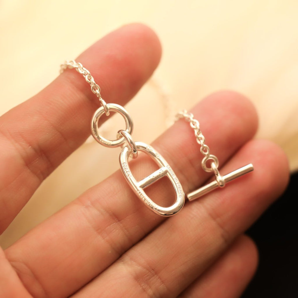 [Clover Jewelry]HM CHAINE D'ANCRE PENDANT NECKLACE STERLING SILVER