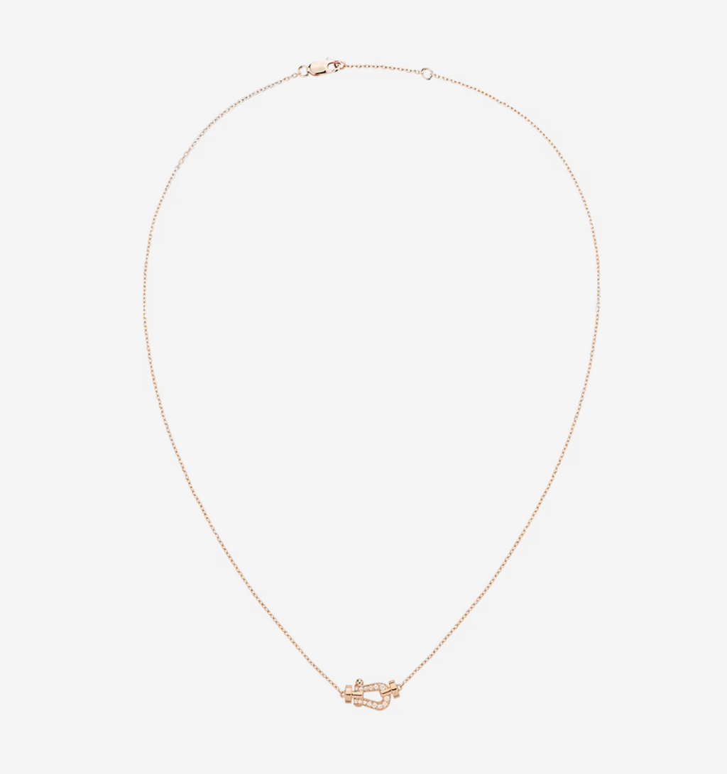 [Clover Jewelry]FORCE 10 DIAMOND PINK GOLD NECKLACE MINI MODEL