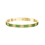 [Clover Jewelry]2026 PAVE GEMSTONE LOVE BRACELET 6.1MM 10 DIAMONDS