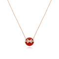 [Clover Jewelry]JEUX DE ROSE GOLD DIAMOND NECKLACE