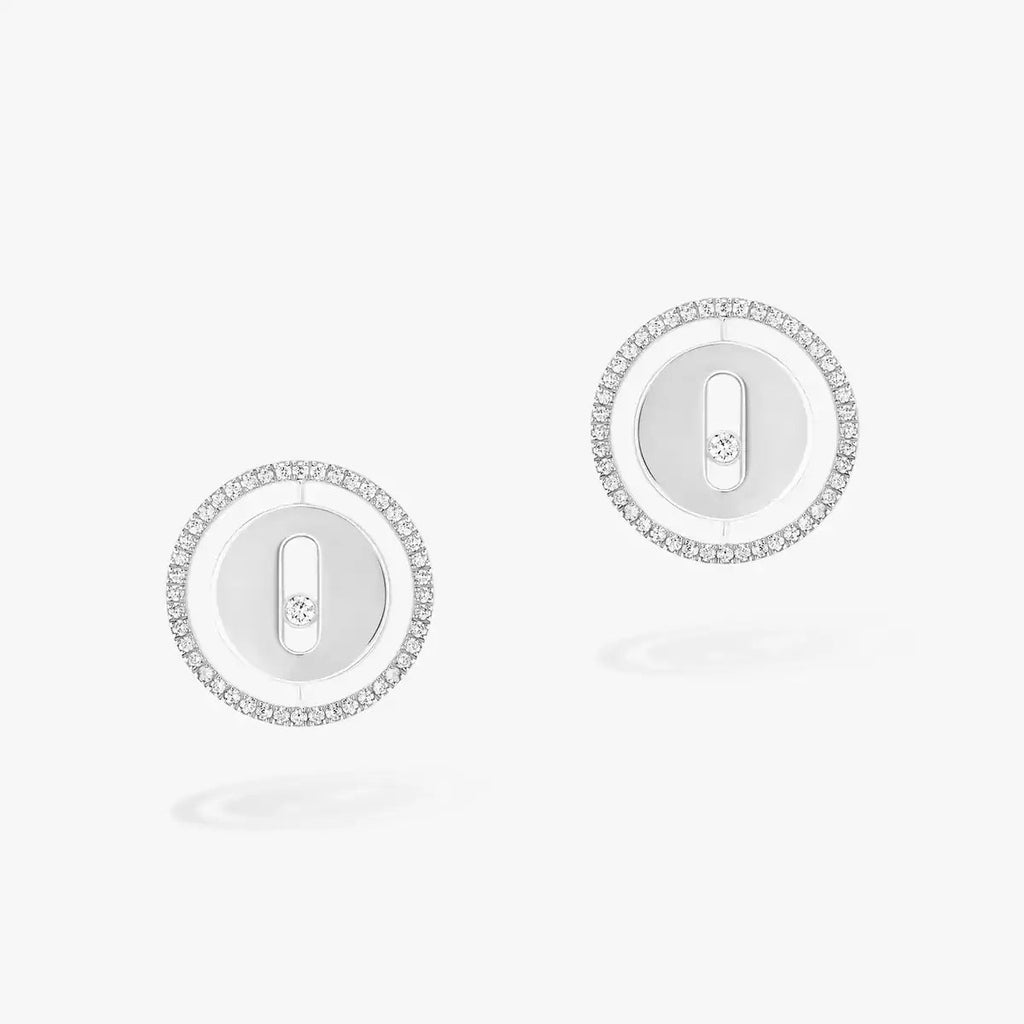 [Clover Jewelry]Lucky Move Diamond Earrings