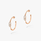[Clover Jewelry]CREOLES MOVE UNO PM DIAMOND EARRINGS