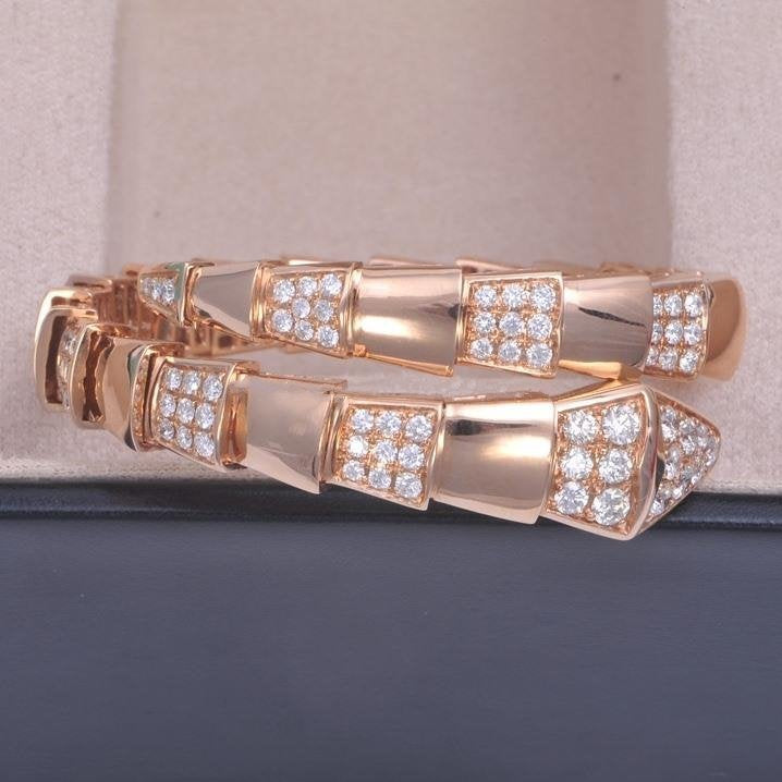 [Clover Jewelry]SERPENTI BRACELET PINK GOLD DIAMOND