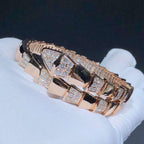 [Clover Jewelry]SERPENTI WIDE BRACELET PINK GOLD DIAMOND