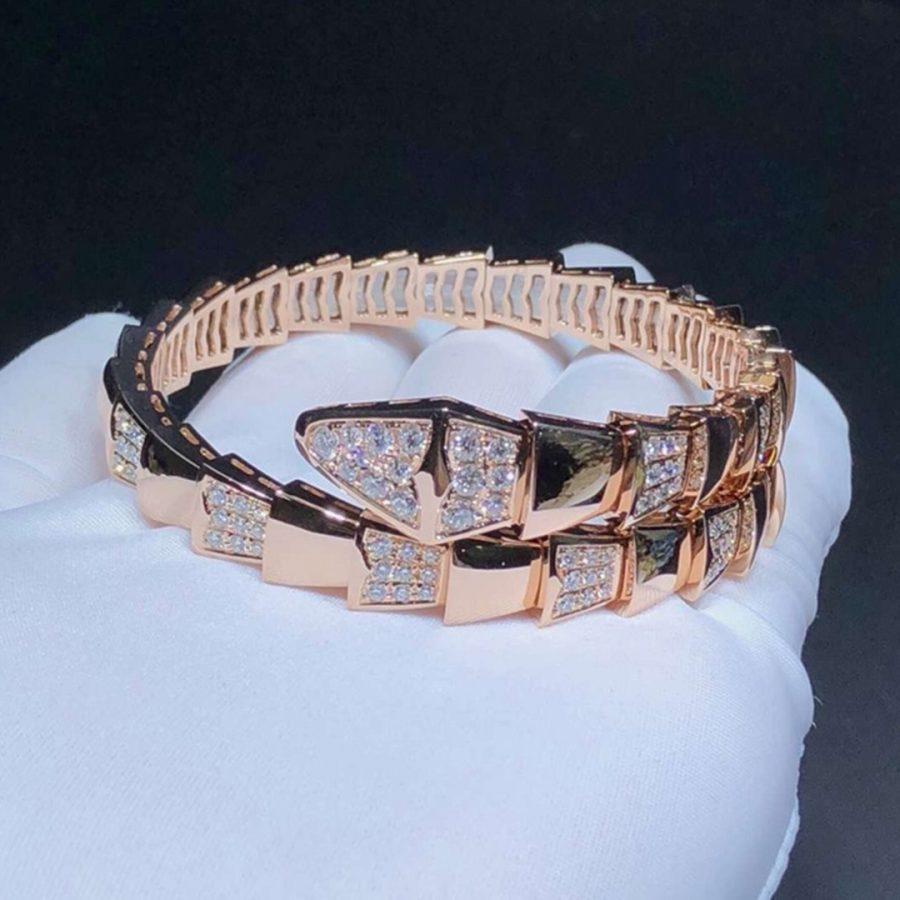 [Clover Jewelry]SERPENTI BRACELET PINK GOLD DIAMOND