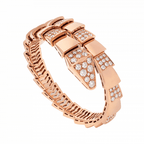 [Clover Jewelry]SERPENTI WIDE BRACELET PINK GOLD DIAMOND