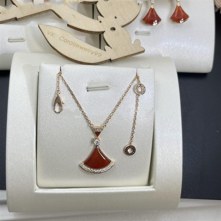 [Clover Jewelry]DREAM NECKLACE CARNELIAN DIAMOND
