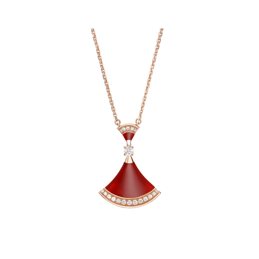 [Clover Jewelry]DREAM NECKLACE CARNELIAN DIAMOND