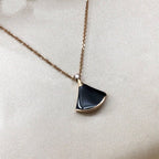 [Clover Jewelry]DREAM NECKLACE ONYX 1 DIAMOND