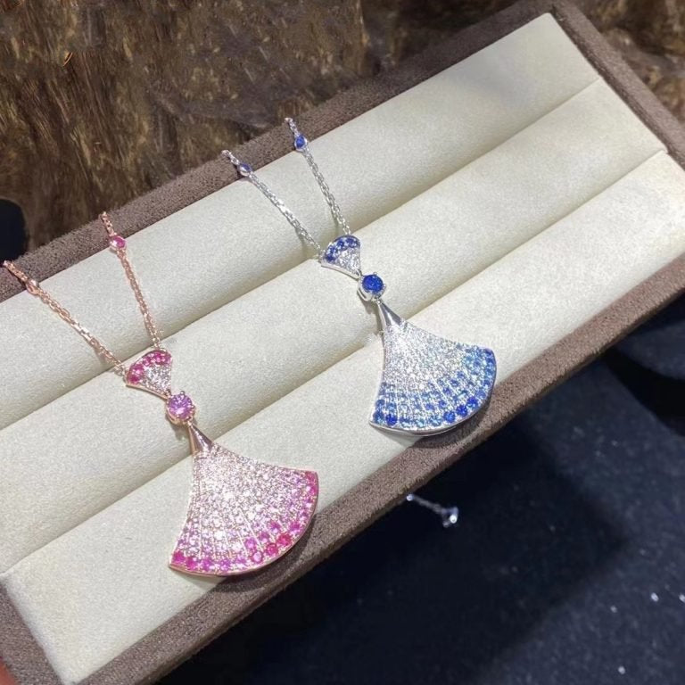 [Clover Jewelry]DREAM NECKLACK DIAMOND PINK GOLD