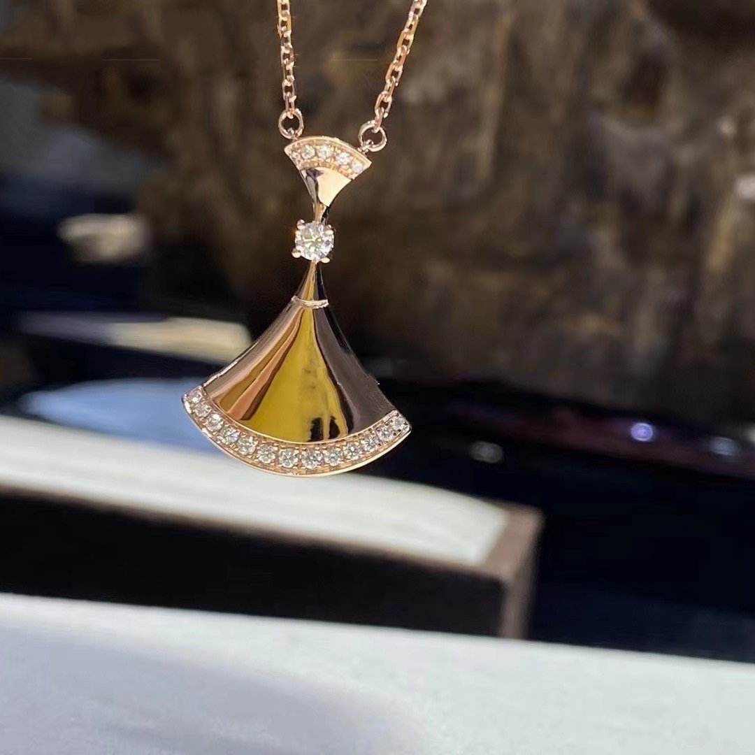 [Clover Jewelry]DREAM NECKLACE PINK GOLD DIAMOND