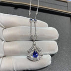 [Clover Jewelry]DREAM NECKLACE AGATE DIAMOND SILVER