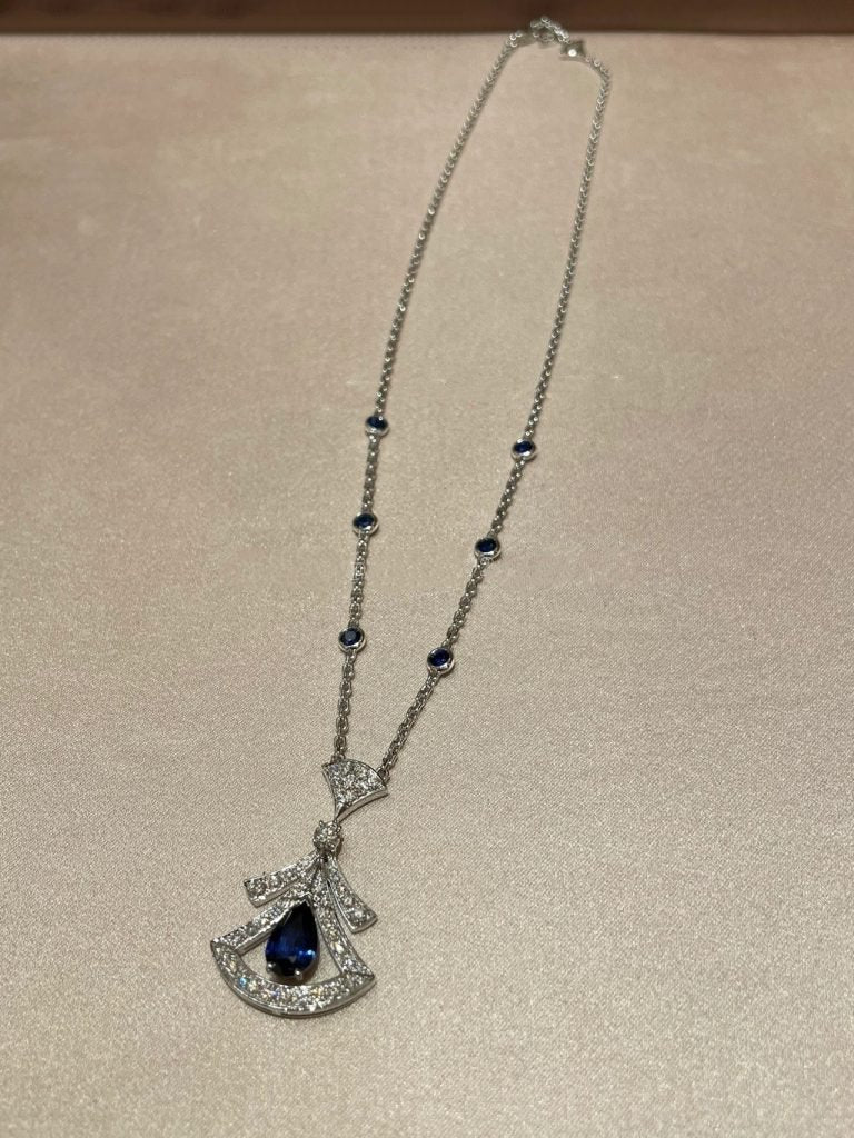 [Clover Jewelry]DREAM NECKLACE AGATE DIAMOND SILVER