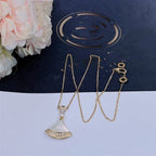 [Clover Jewelry]DREAM NECKLACE MOP GOLD DIAMOND