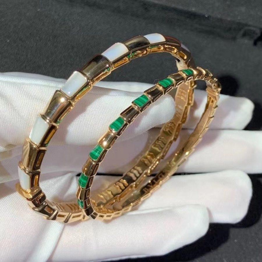 [Clover Jewelry]SERPENTI BRACELET PINK GOLD MOP