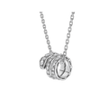 [Clover Jewelry]SERPENTI  NECKLACE DOUBLE RING DIAMOND
