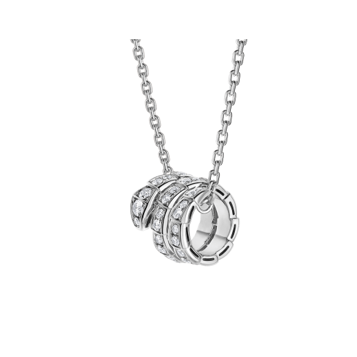[Clover Jewelry]SERPENTI  NECKLACE DOUBLE RING DIAMOND