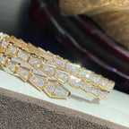 [Clover Jewelry]SERPENTI BRACELET GOLD DIAMOND DOUBLE ROW