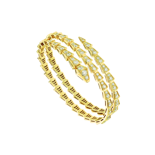 [Clover Jewelry]SERPENTI BRACELET GOLD DIAMOND DOUBLE ROW