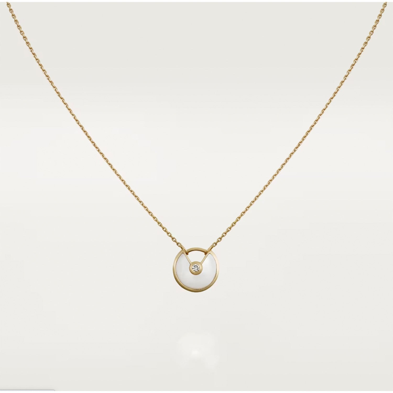 [Clover Jewelry]AMULETTE ROSE GOLD MOP NECKLACE