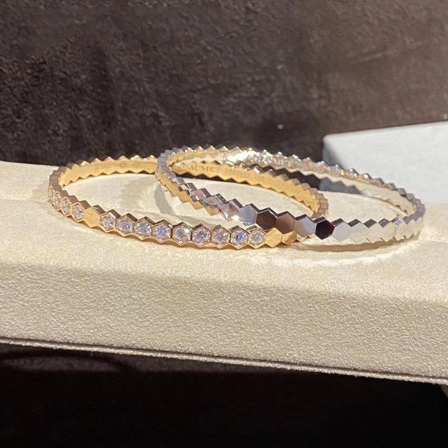 [Clover Jewelry]BEE LOVE GOLD BRACELET FULL DIAMOND