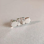 [Clover Jewelry]BEE LOVE SILVER DIAMOND EARRINGS