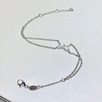 [Clover Jewelry]JEUX ARMBAND WEISS PERLMUTT SILBER 1 DIAMANT