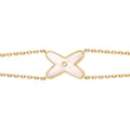 [Clover Jewelry]JEUX BRACELET WHITE MOP GOLD 1 DIAMOND