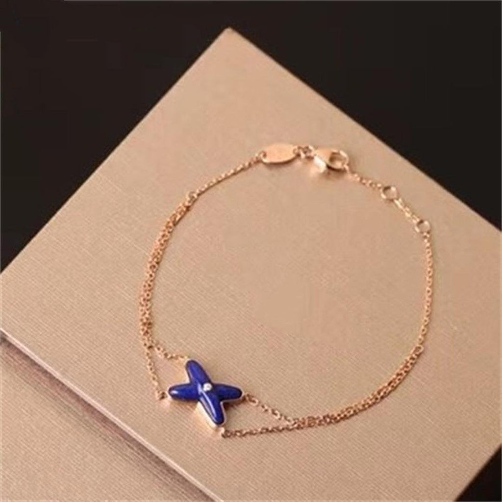 [Clover Jewelry]Hollow Design Four-Leaf Clover Flower Shape Ring