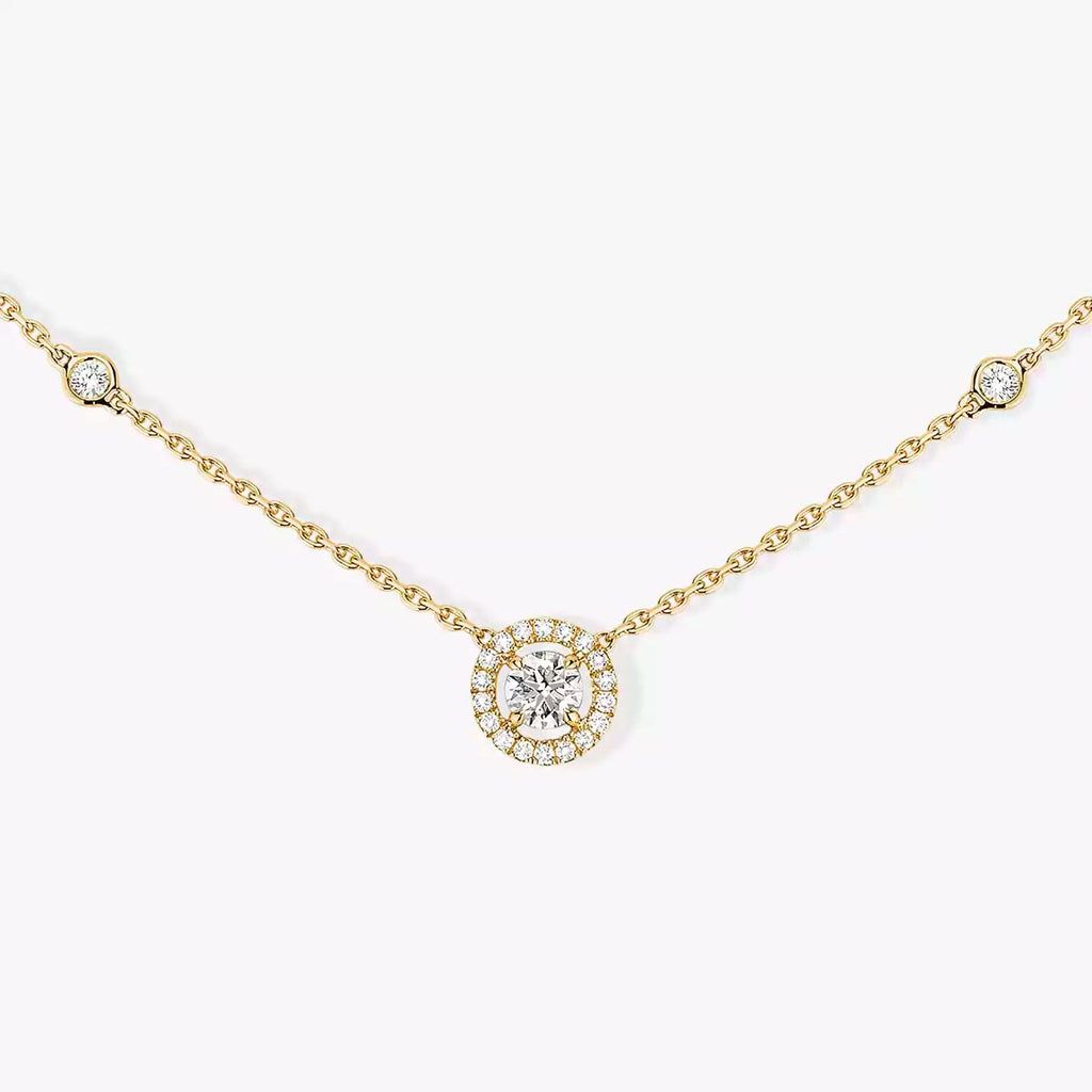 [Clover Jewelry]Diamond Necklace 0,20ct Brilliant Shape Joy