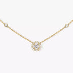 [Clover Jewelry]Diamond Necklace 0,20ct Brilliant Shape Joy