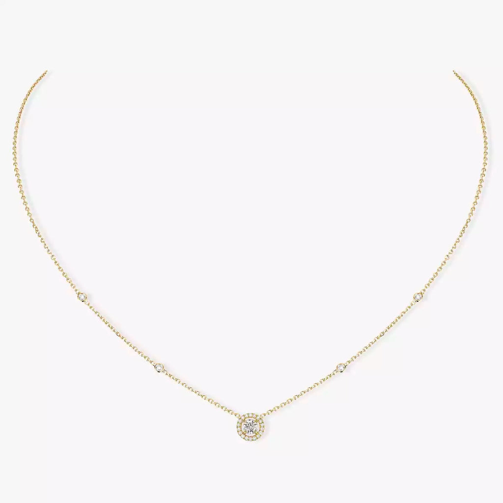 [Clover Jewelry]Diamond Necklace 0,20ct Brilliant Shape Joy