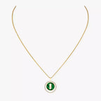 [Clover Jewelry]Lucky Move Diamond Necklace in Rose Gold and White Mother-of-Pearl
