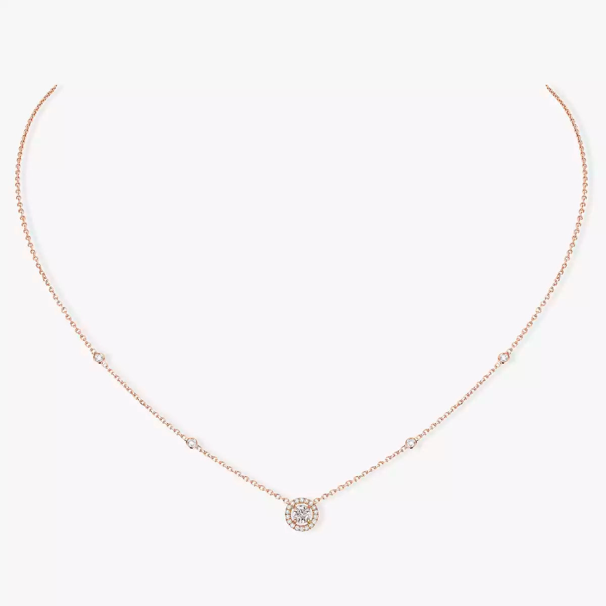 [Clover Jewelry]Diamond Necklace 0,20ct Brilliant Shape Joy