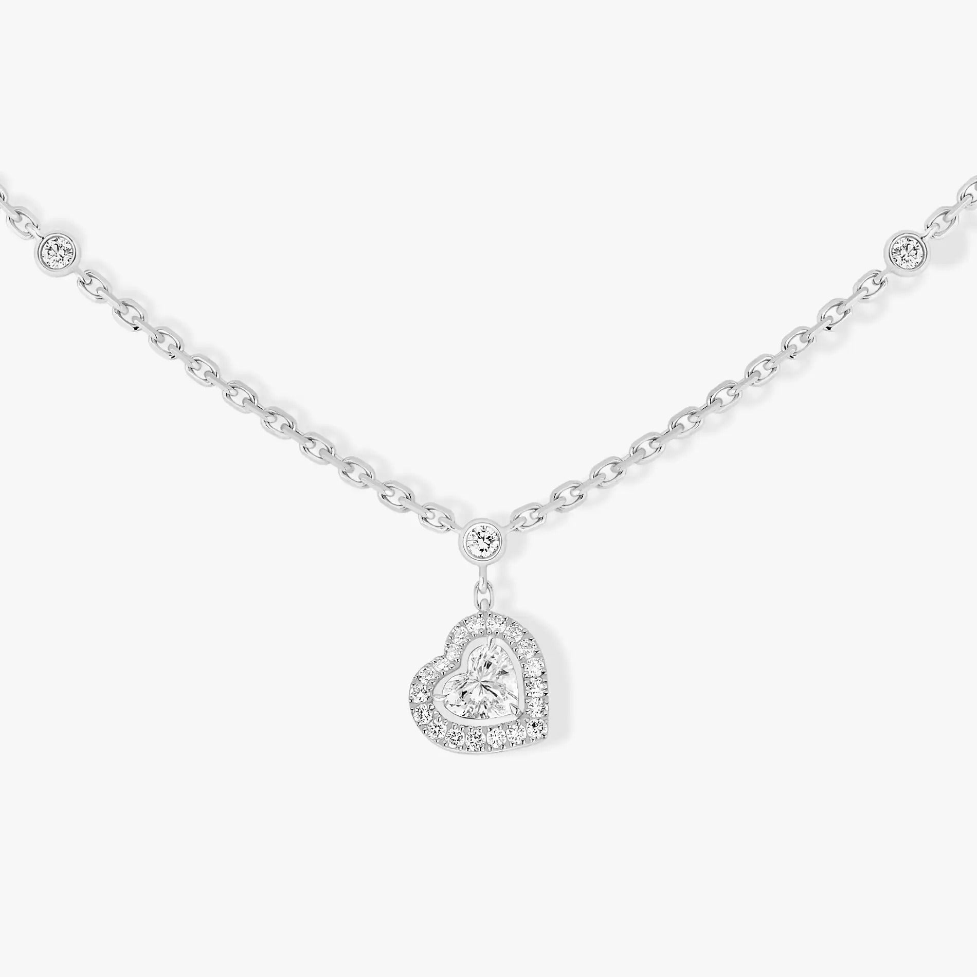 [Clover Jewelry]JOY HEART DIAMOND NECKLACE