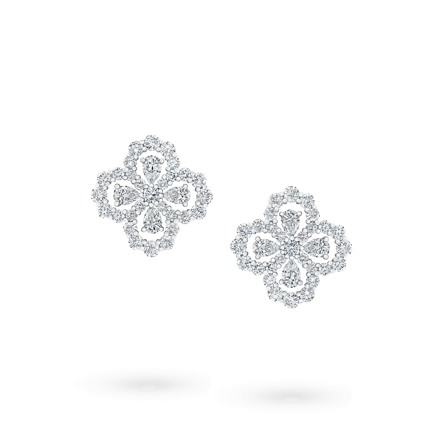[Clover Jewelry]LOOP EARRINGS FULL MOTIF DIAMOND 16MM