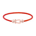 [Clover Jewelry]FORCE 10 HALF DIAMOND PINK GOLD RED CORDERI LARGE AND MEDIUM MODEL
