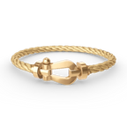 [Clover Jewelry]FORCE LARGE HORSESHOE NO DIAMOND BRACELET GOLD