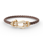 [Clover Jewelry]FORCE LARGE HORSESHOE FULL DIAMOND BRACELET GOLD