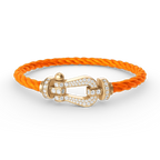 [Clover Jewelry]FORCE LARGE HORSESHOE FULL DIAMOND BRACELET GOLD