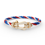 [Clover Jewelry]FORCE LARGE HORSESHOE FULL DIAMOND BRACELET GOLD