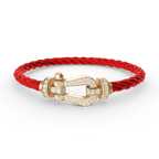 [Clover Jewelry]FORCE LARGE HORSESHOE FULL DIAMOND BRACELET GOLD