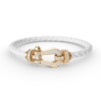 [Clover Jewelry]FORCE LARGE HORSESHOE FULL DIAMOND BRACELET GOLD