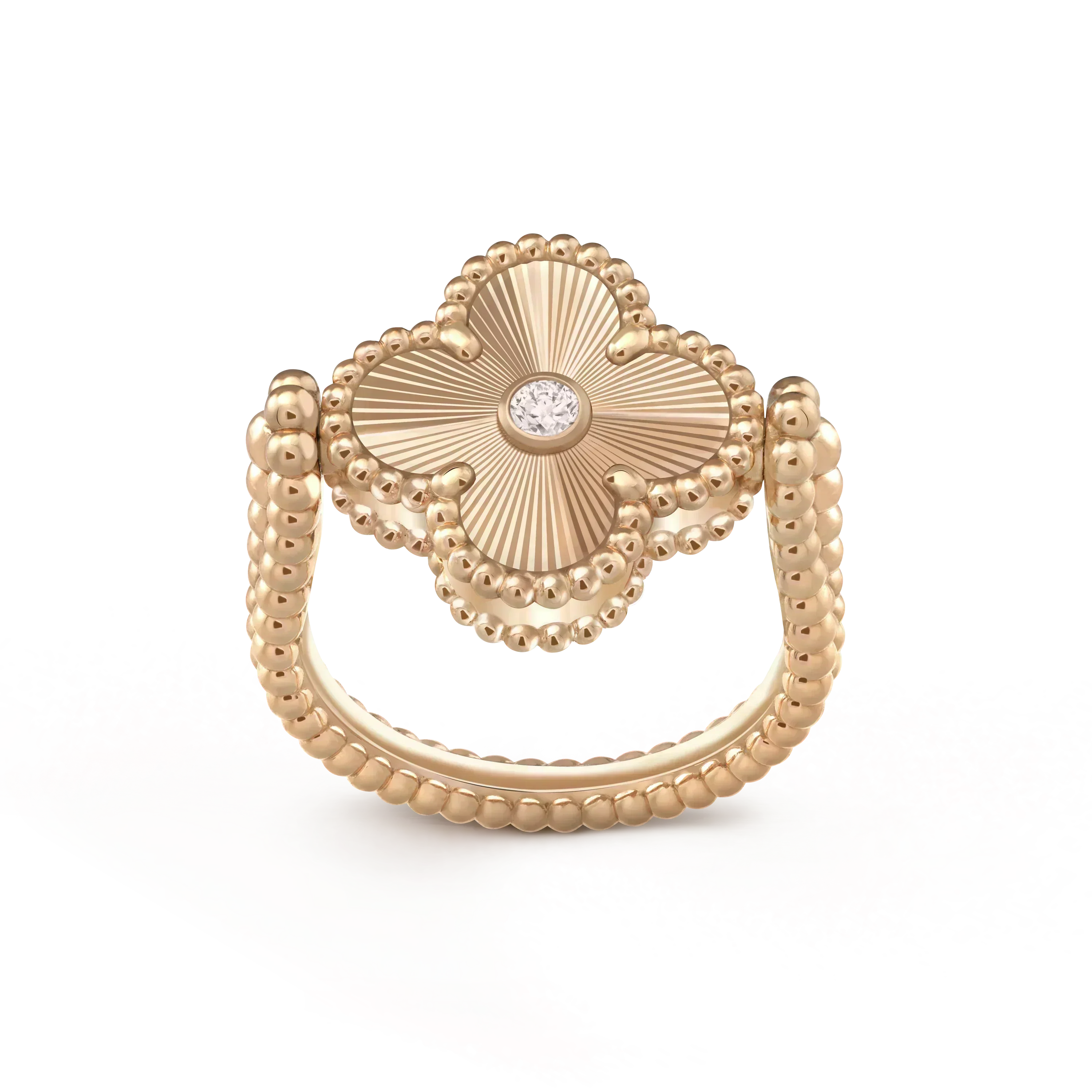 [Clover Jewelry]CLOVER RIVERSIBLE ROSE GOLD RING