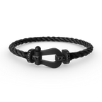 [Clover Jewelry]FORCE LARGE SERIES HORSESHOE BLACK SAMURAI BRACELET