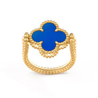 [Clover Jewelry]CLOVER RIVERSIBLE BLUE AGATE RING
