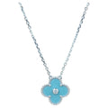 [Clover Jewelry]CLOVER 15MM DIAMOND SVRES PORCELAIN  NECKLACE SILVER