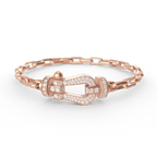 [Clover Jewelry]FORCE LARGE HORSESHOE CLASP  METAL BRACELET