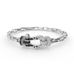 [Clover Jewelry]FORCE LARGE HORSESHOE CLASP  METAL BRACELET