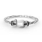 [Clover Jewelry]FORCE LARGE HORSESHOE CLASP  METAL BRACELET
